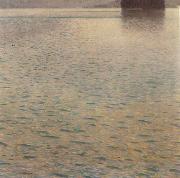 Gustav Klimt Island in the Attersee painting